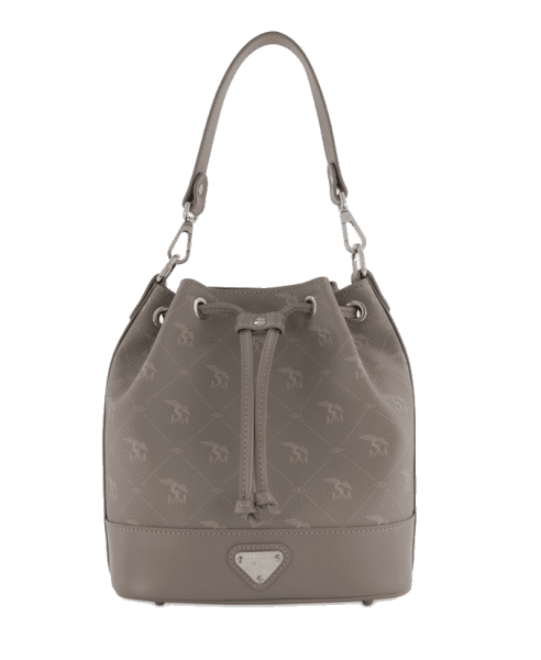 Maison Mollerus - Maison Mollerus Pecarus Taupe - Rosé Beuteltasche Sion Silber von Maison Mollerus