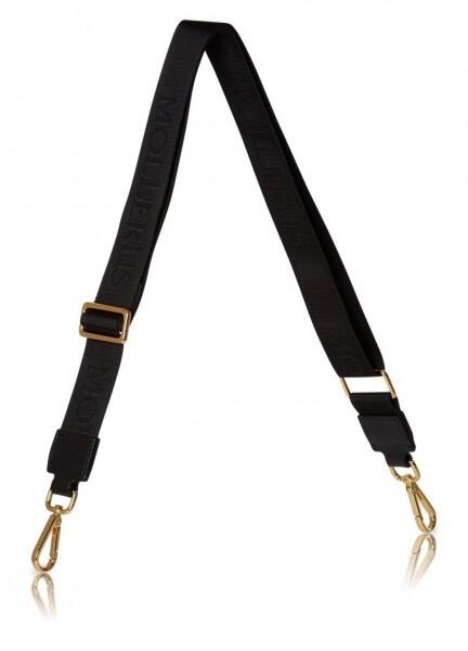 Maison Mollerus - Maison Mollerus Schulterriemen / Umhängeriemen Aladdin, Black / Black / Gold von Maison Mollerus