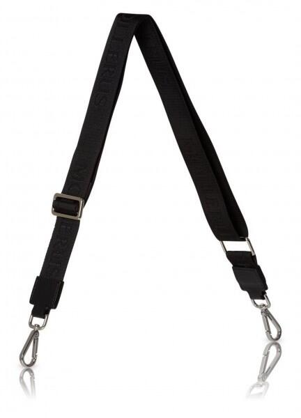 Maison Mollerus - Maison Mollerus Schulterriemen / Umhängeriemen Aladdin, Black / Black / Silber von Maison Mollerus