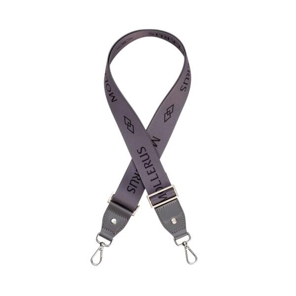 Maison Mollerus - Maison Mollerus Schulterriemen / Umhängeriemen Aladdin, Elephant Black Silber von Maison Mollerus