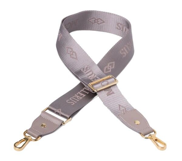 Maison Mollerus - Maison Mollerus Schulterriemen / Umhängeriemen Aladdin, Taupe Gold von Maison Mollerus