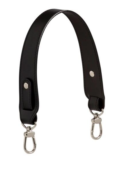 Maison Mollerus - Maison Mollerus Schulterriemen Goofy, Black / Silber von Maison Mollerus