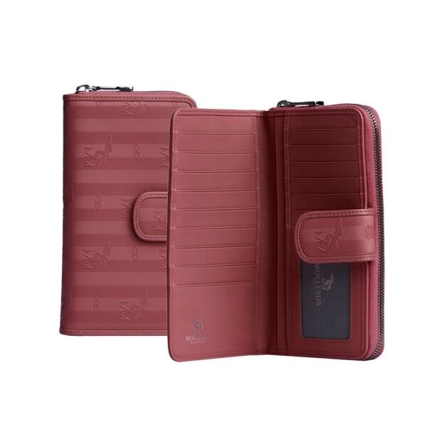 Maison Mollerus - Maison Mollerus Vinerus Antique Rot Portemonnaie Matterhorn, Gold von Maison Mollerus