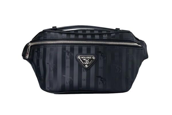 Maison Mollerus - Maison Mollerus Vinerus Black Gürteltasche / Bauchtasche, Brienz Silber von Maison Mollerus