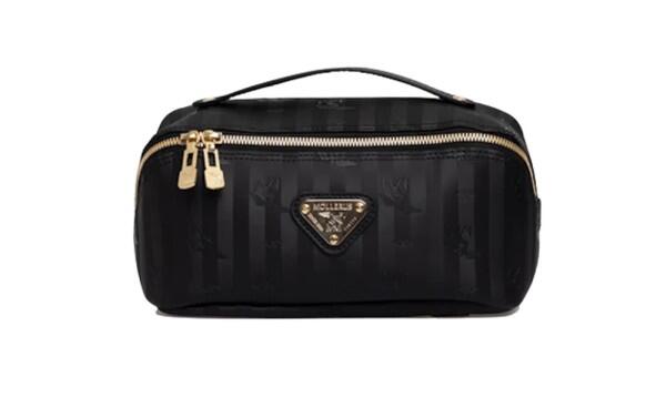 Maison Mollerus - Maison Mollerus Vinerus Black Kosmetiktasche, Servaz Gold von Maison Mollerus