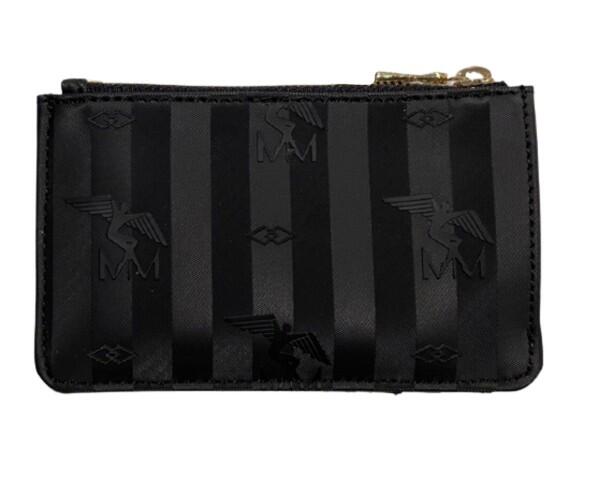 Maison Mollerus - Maison Mollerus Vinerus Black Kreditkartenetui / Mini Geldbörse, GY Gold von Maison Mollerus