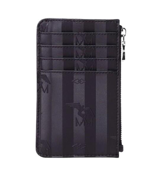 Maison Mollerus - Maison Mollerus Vinerus Black Kreditkartenetui / Mini Geldbörse, GY Silber von Maison Mollerus