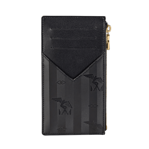 Maison Mollerus - Maison Mollerus Vinerus Black Kreditkartenetui / Mini Geldbörse, Piz Fess Gold von Maison Mollerus