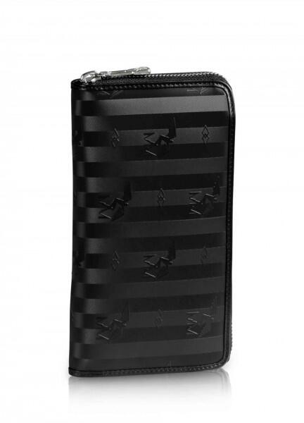 Maison Mollerus - Maison Mollerus Vinerus Black Portemonnaie, Clariden Silber von Maison Mollerus