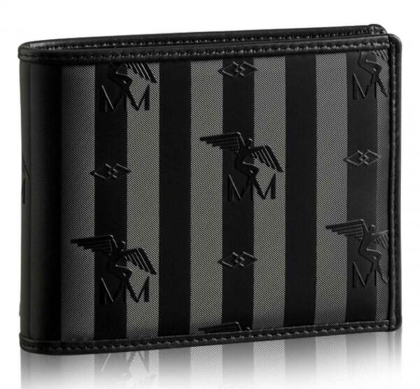 Maison Mollerus - Maison Mollerus Vinerus Black Portemonnaie, Piz Terri Gold von Maison Mollerus