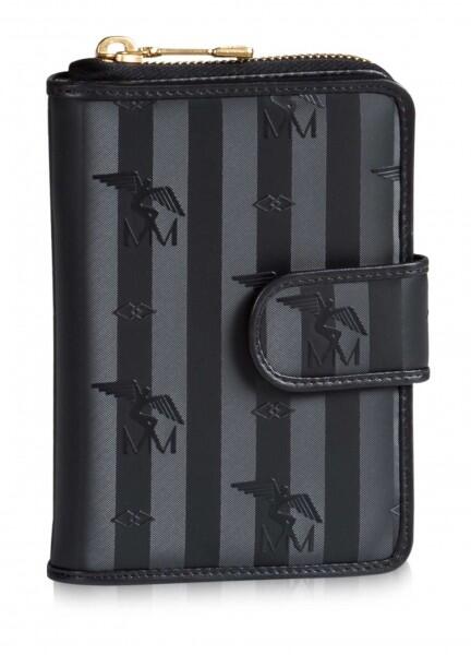 Maison Mollerus - Maison Mollerus Vinerus Black Portemonnaie, Säntis gold von Maison Mollerus
