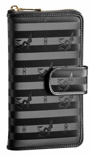 Maison Mollerus - Maison Mollerus Vinerus Black Portemonnaie Matterhorn Gold von Maison Mollerus