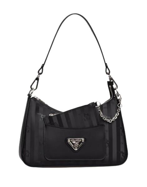 Maison Mollerus - Maison Mollerus Vinerus Black Schultertasche, Castiel Silber von Maison Mollerus
