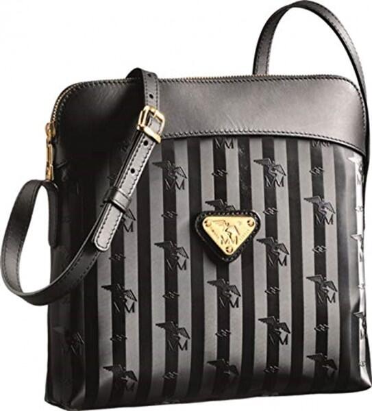 Maison Mollerus - Maison Mollerus Vinerus Black Schultertasche, Dakar gold von Maison Mollerus