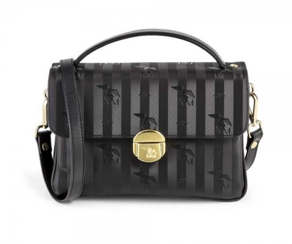 Maison Mollerus - Maison Mollerus Vinerus Black Umhängetasche, Signau Gold von Maison Mollerus