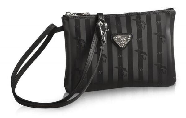 Maison Mollerus - Maison Mollerus Vinerus Black Umhängetasche / Clutch, Tamins Silber von Maison Mollerus