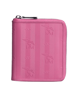 Maison Mollerus - Maison Mollerus Vinerus Bubble Pink Portemonnaie Niederhorn, Silber von Maison Mollerus