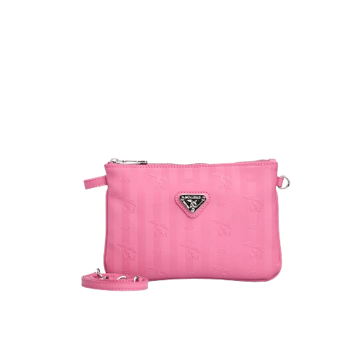 Maison Mollerus - Maison Mollerus Vinerus Bubble Pink Umhängetasche / Clutch Tamins, Silber von Maison Mollerus