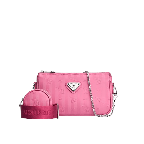 Maison Mollerus - Maison Mollerus Vinerus Bubble Pink Umhängetasche Zell, Silber von Maison Mollerus