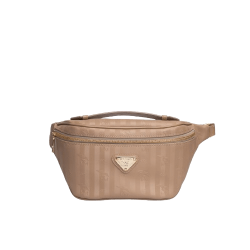 Maison Mollerus - Maison Mollerus Vinerus Cappuccino-Beige Gürteltasche / Bauchtasche Brienz, Gold von Maison Mollerus