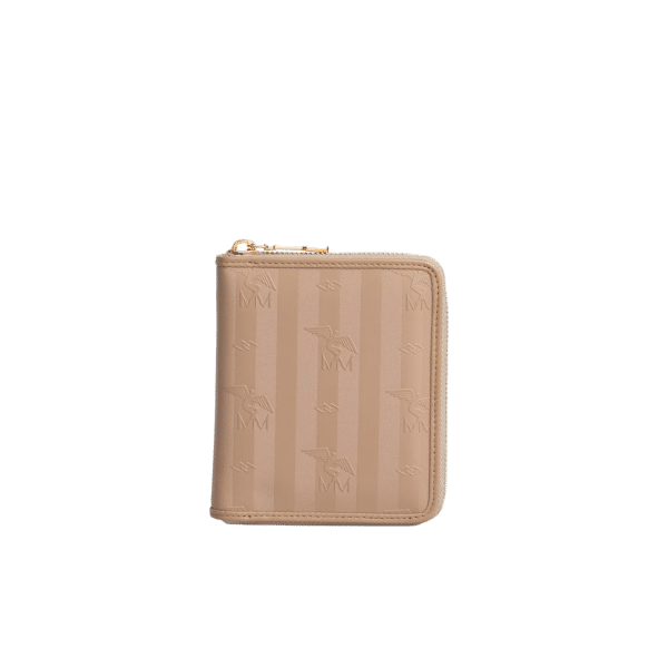 Maison Mollerus - Maison Mollerus Vinerus Cappuccino-Beige Portemonnaie Niederhorn, Gold von Maison Mollerus