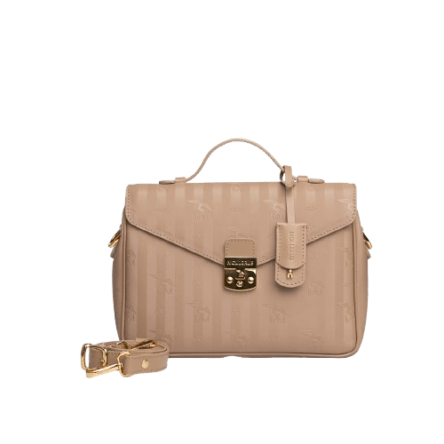 Maison Mollerus - Maison Mollerus Vinerus Cappuccino Beige Umhängetasche, Marly Gold von Maison Mollerus
