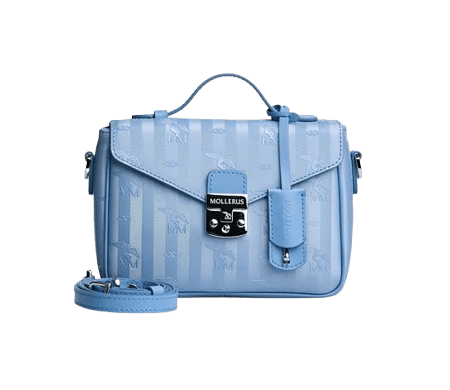 Maison Mollerus - Maison Mollerus Vinerus Metallic Silber Sky Umhängetasche, Meyrin Silber von Maison Mollerus