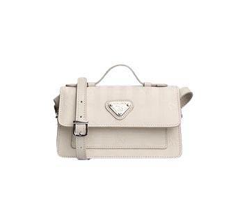 Maison Mollerus - Maison Mollerus Vinerus Pearl Umhängetasche klein, Egg Silber von Maison Mollerus
