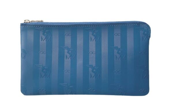 Maison Mollerus - Maison Mollerus Vinerus Royal Clutch/ Kosmetiktasche Camoghe klein Silber von Maison Mollerus