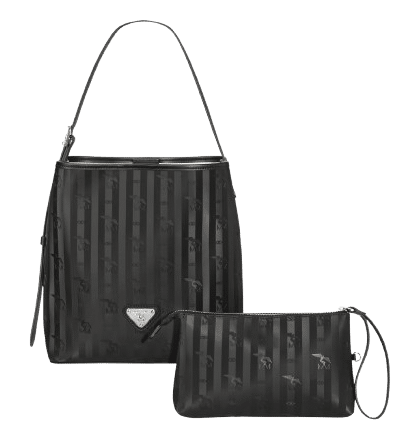 Maison Mollerus - Maison Mollerus Vinerus Schwarz Beuteltasche / Schultertasche Bannwil, Silber von Maison Mollerus