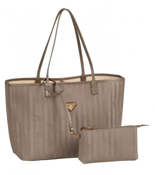 Maison Mollerus - Maison Mollerus Vinerus Taupe Cityshopper Medium, Bern Gold von Maison Mollerus