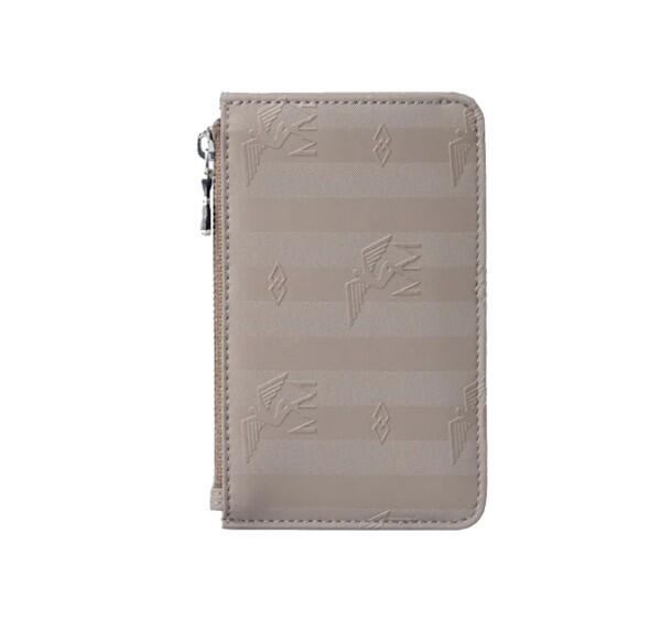 Maison Mollerus - Maison Mollerus Vinerus Taupe Kreditkartenetui / Mini Geldbörse, GY Silber von Maison Mollerus