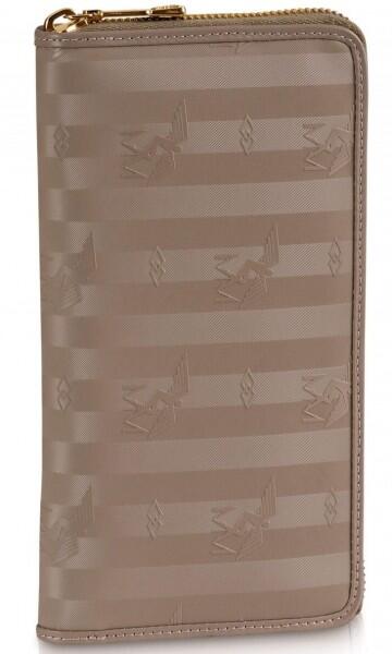 Maison Mollerus - Maison Mollerus Vinerus Taupe Portemonnaie, Clariden gold von Maison Mollerus