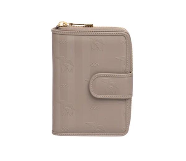 Maison Mollerus - Maison Mollerus Vinerus Taupe Portemonnaie, Säntis Gold von Maison Mollerus