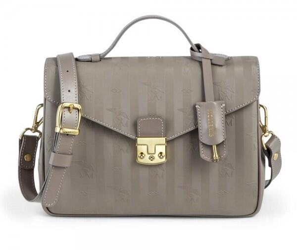 Maison Mollerus - Maison Mollerus Vinerus Taupe Umhängetasche, Marly Gold von Maison Mollerus