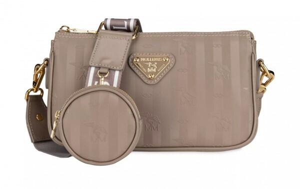Maison Mollerus - Maison Mollerus Vinerus Taupe Umhängetasche, Zell Gold von Maison Mollerus
