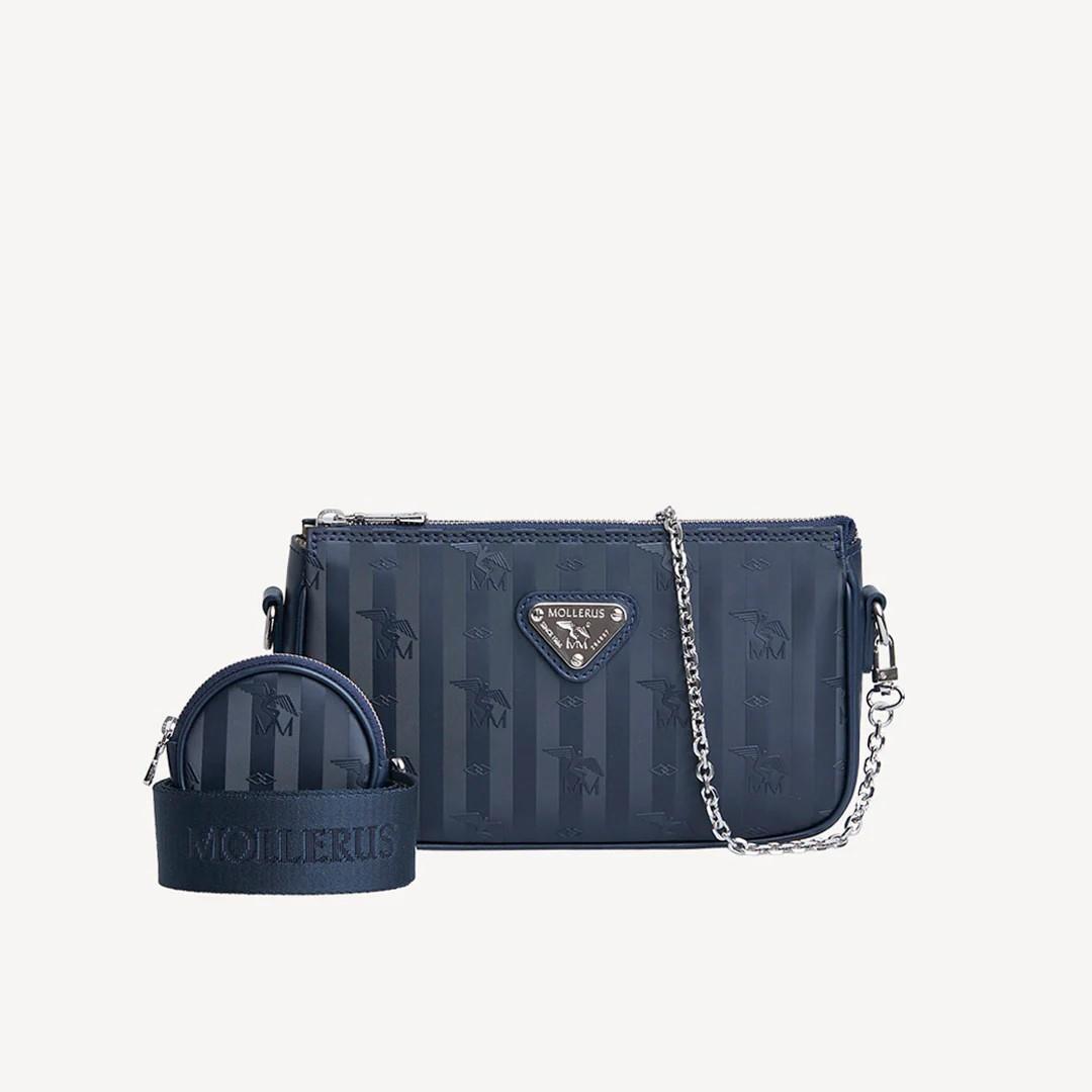 Maison Mollerus - Umhängetasche Zell 1409 Blau - Gr. - S von Maison Mollerus