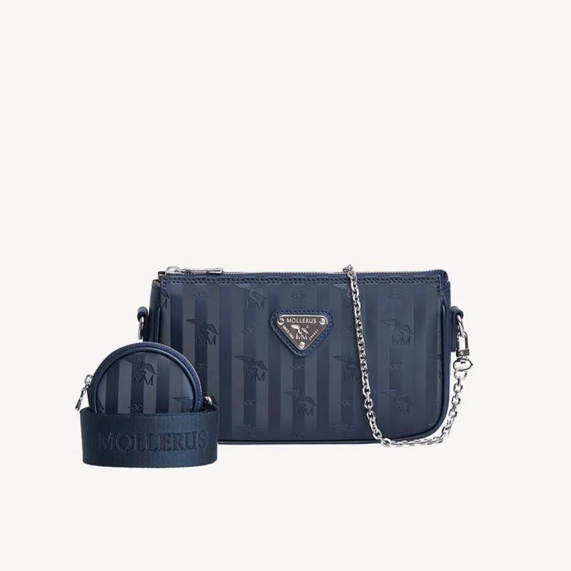Maison Mollerus - Umhängetasche Zell 1409 Blau - Gr. - S von Maison Mollerus