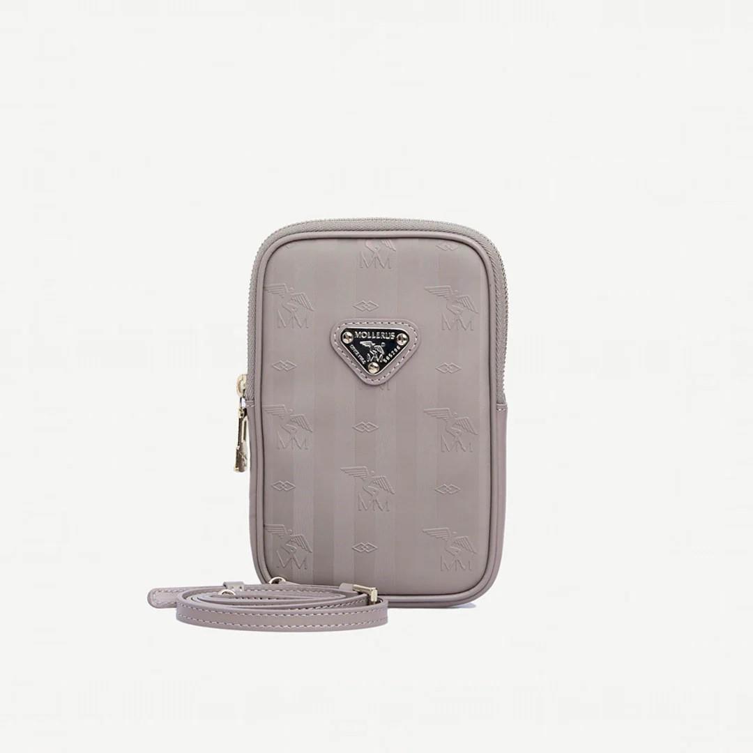 Maison Mollerus - VINERUS Rv-Tasche Wildhorn Taupe Gold Grau von Maison Mollerus