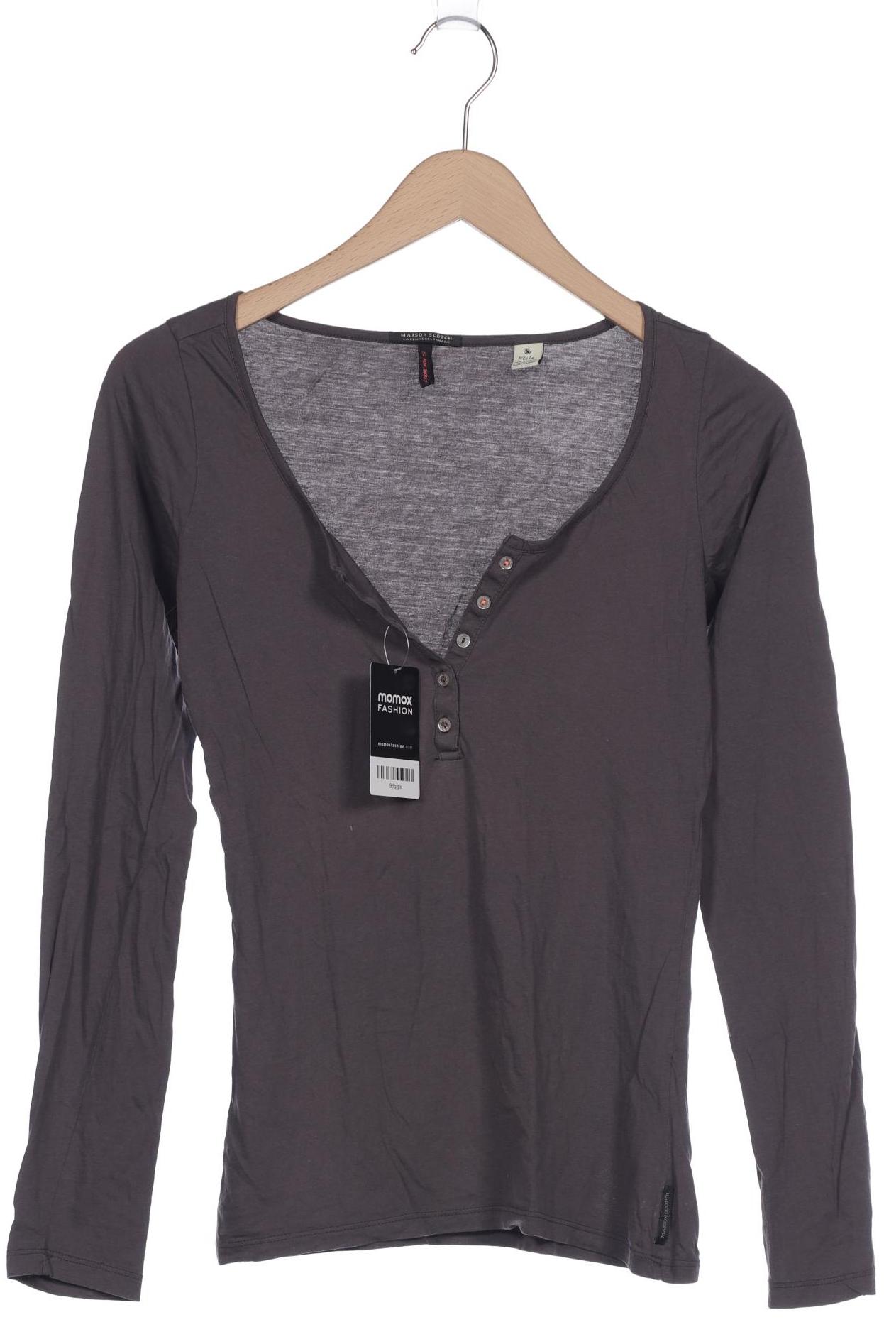 Maison Scotch Damen Langarmshirt, grau, Gr. 34 von Maison Scotch