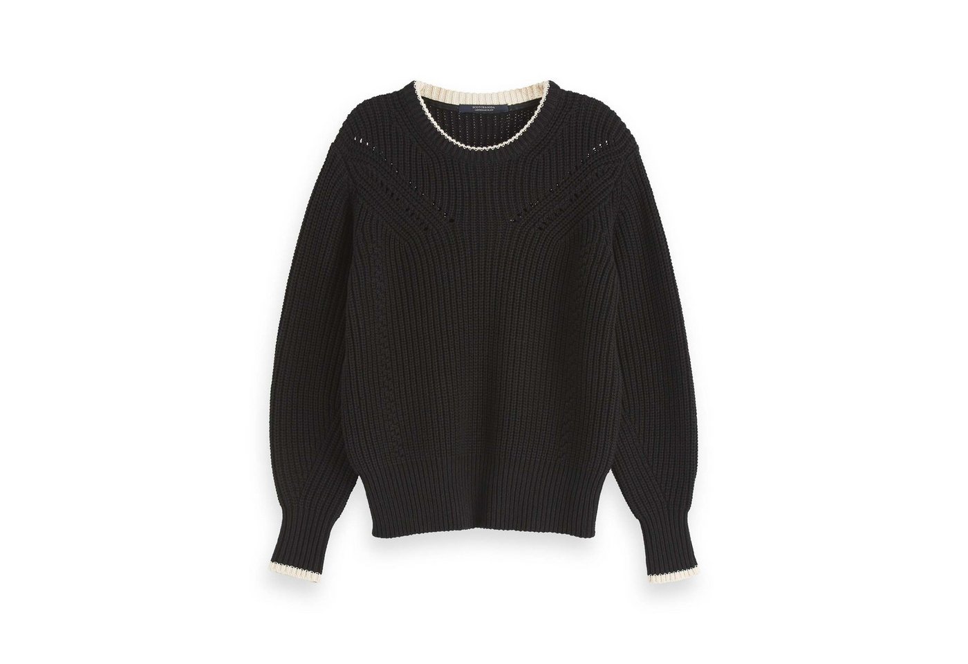 Maison Scotch Fleecepullover Maison Scotch Damen Pullover Chunky Cotton Knit 153829 von Maison Scotch