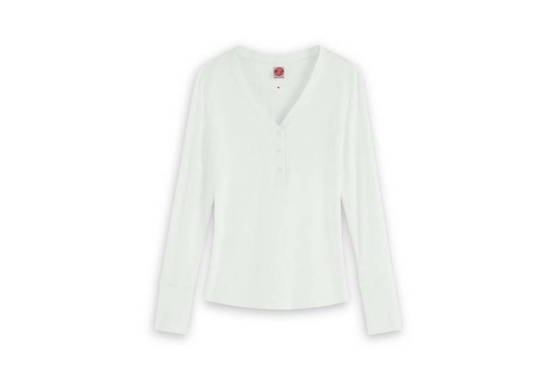 Maison Scotch Langarmshirt Maison Scotch Damen Langarmshirt Deep V-Neck Grandad 157053 von Maison Scotch