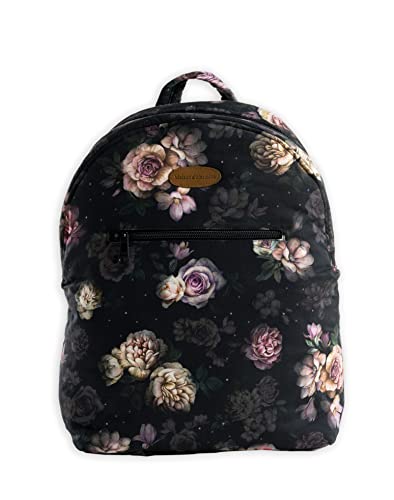 Maison d'Hermine Moody Florals Rucksack aus 100% Baumwolle für Männer und Frauen, Studenten, Reisen, College, Schule, Arbeit, Strand von Maison d' Hermine