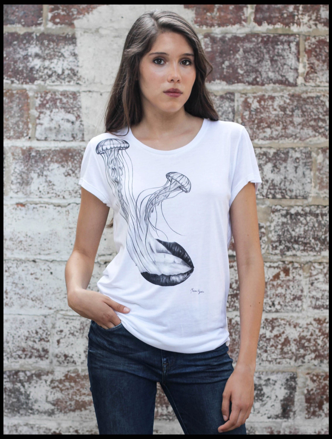 T-Shirt Frau "Qualle" von MaisonHydre