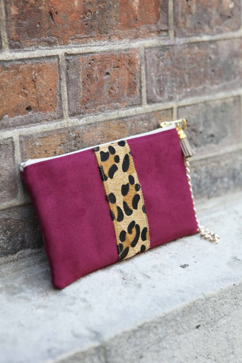 Decken Nora Leo Bodensatz Des Weines. | Stoff Und Wildleder Leopard Decken Nora Leo Bodensatz Des Weines. | Stoff Und Wildleder Leopard von MaisonZouzou