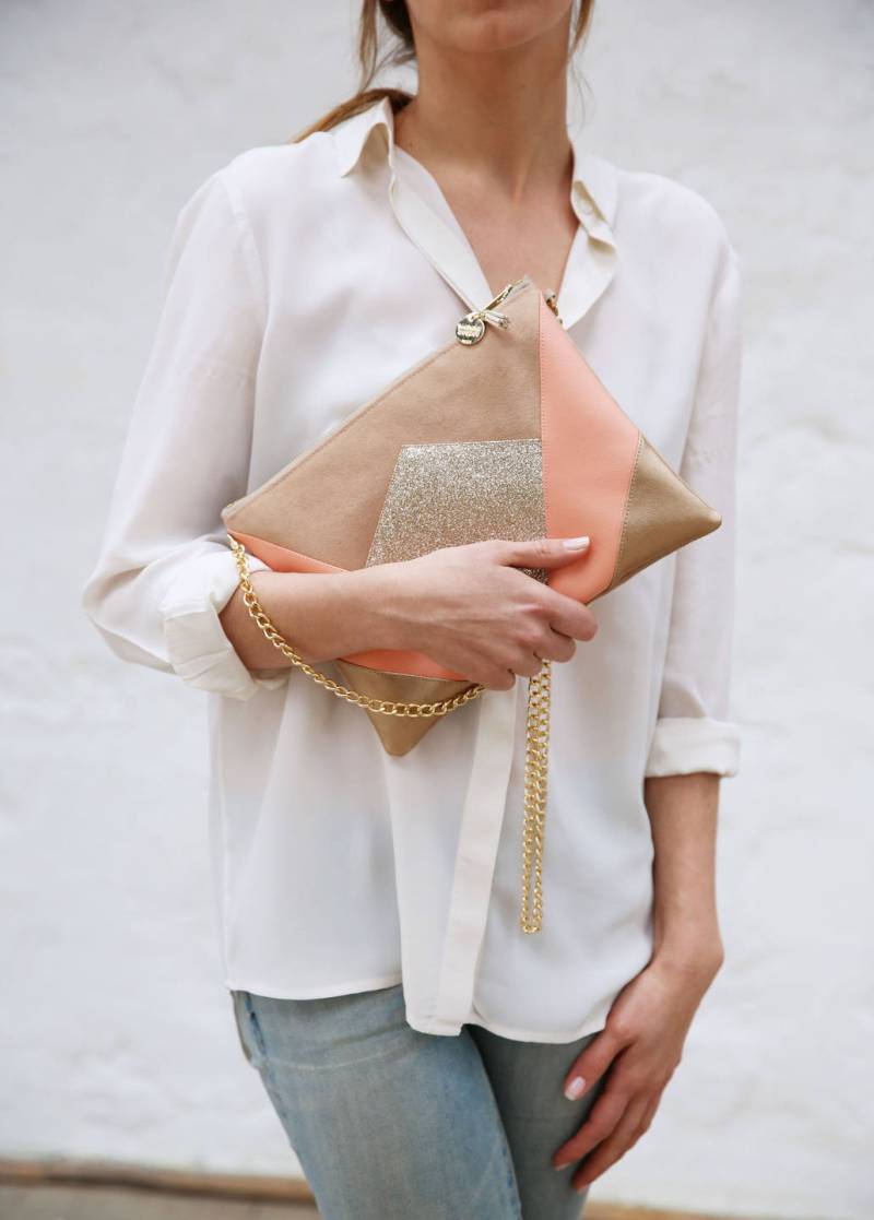 Pouch Nina Koralle Und Gold Pouch Nina Koralle Und Gold von MaisonZouzou