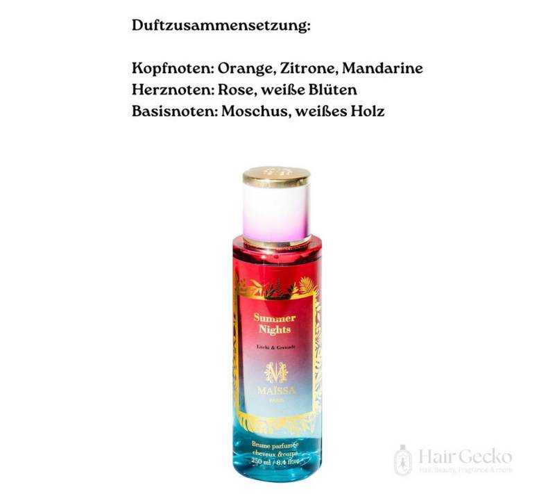 Maissa Paris Bodyspray Bodyspray Tropical Edition 250 ml Maissa Paris Bodyspray Bodyspray Tropical Edition 250 ml von Maissa Paris