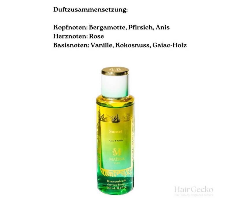 Maissa Paris Bodyspray Bodyspray Tropical Edition 250 ml Maissa Paris Bodyspray Bodyspray Tropical Edition 250 ml von Maissa Paris