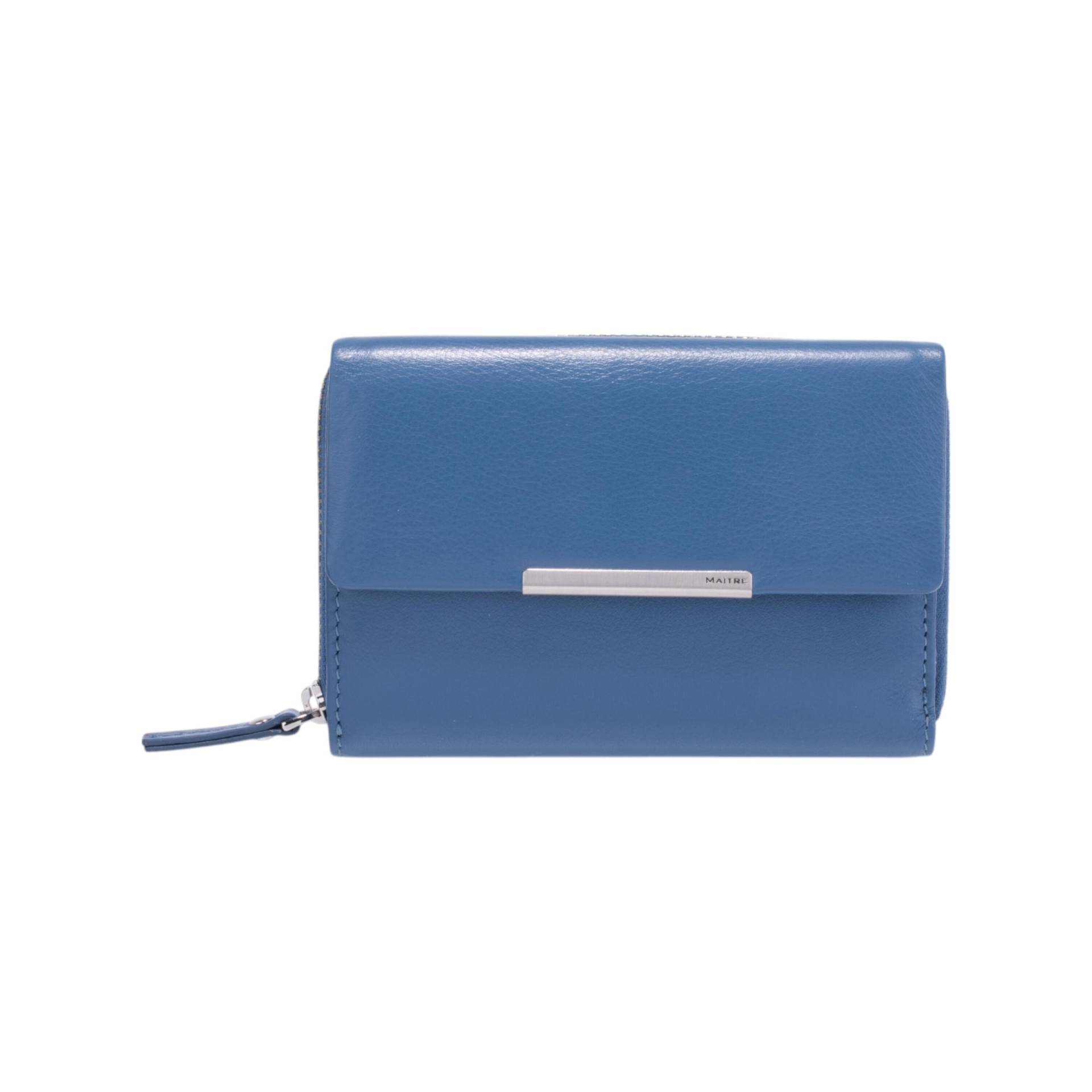 Maître small leather goods - Belg Dagrete Purse Mh14Fz midblue - Gr. - M von Maître small leather goods