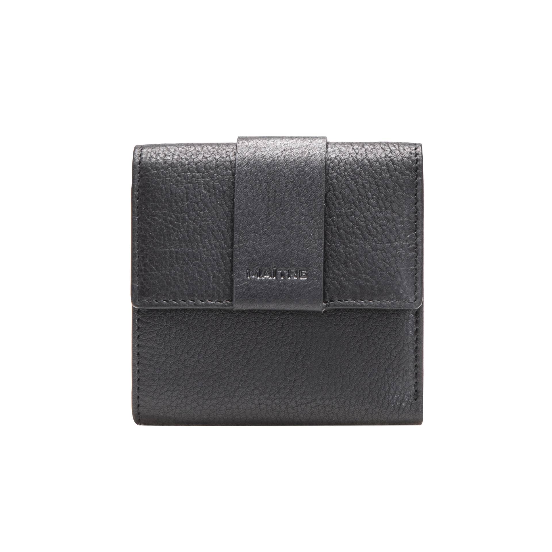 Maître small leather goods - Kirschroth Dalene Wallet Sq5F black - Gr. - S von Maître small leather goods